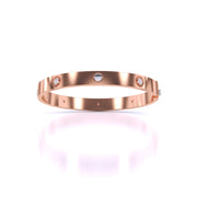 Sparkling Diamond Accent Gold Bangle