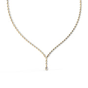 Y-Necklace with Teardrop Accent