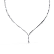 Y-Necklace with Teardrop Accent